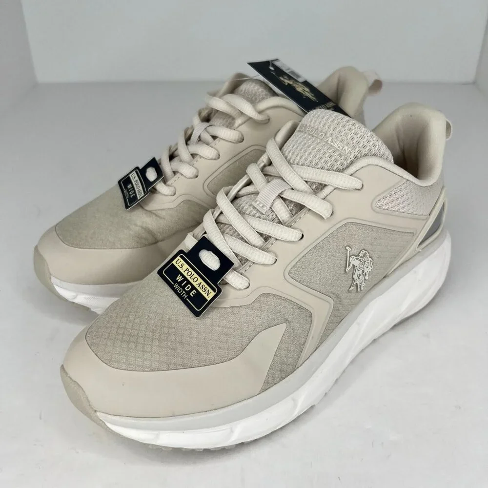 U.S. Polo Association Womens 11785 Rener-M White Sand Size 6.5 W Trainers Shoes